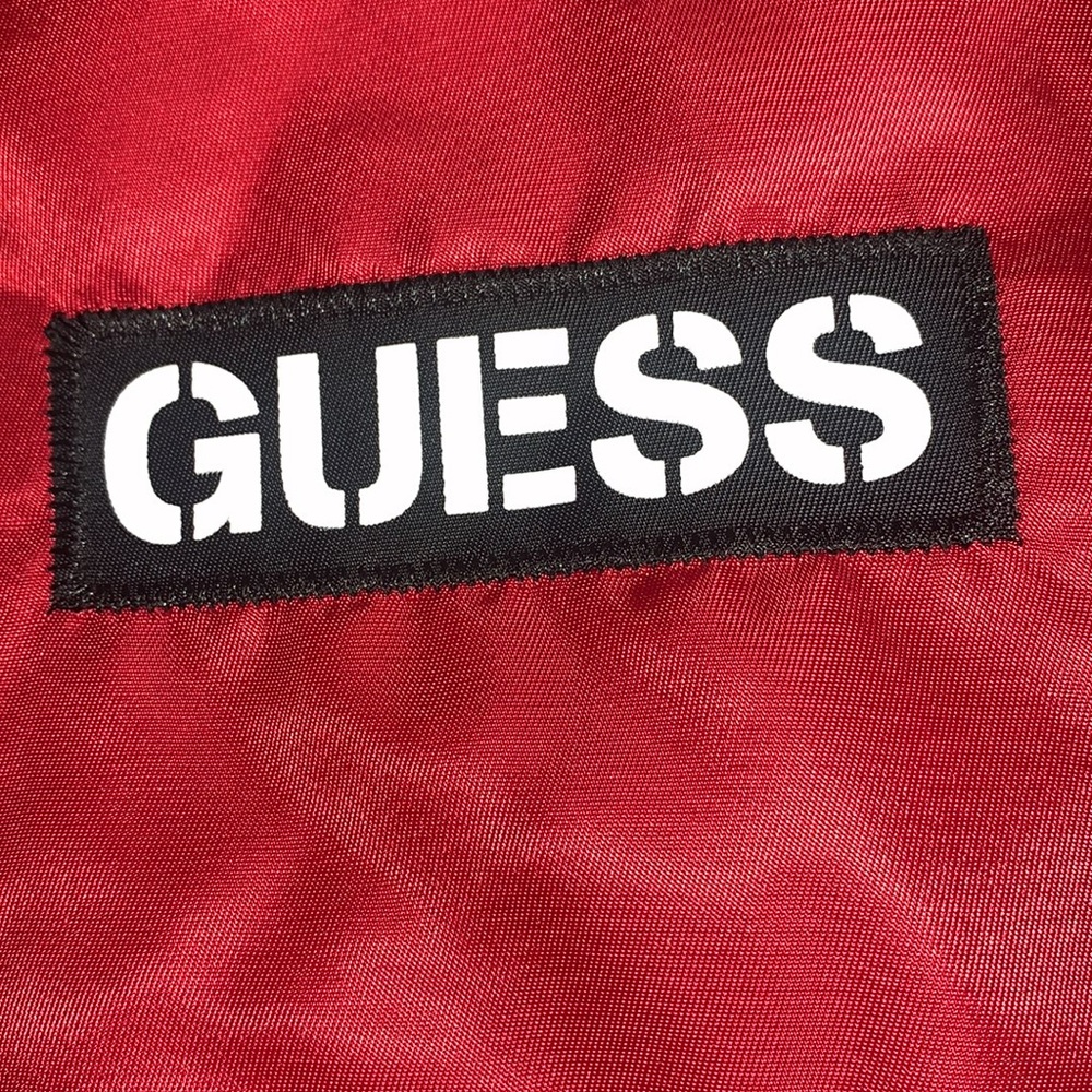 Red Guess Bomber Jacket - Picture 3 of 3